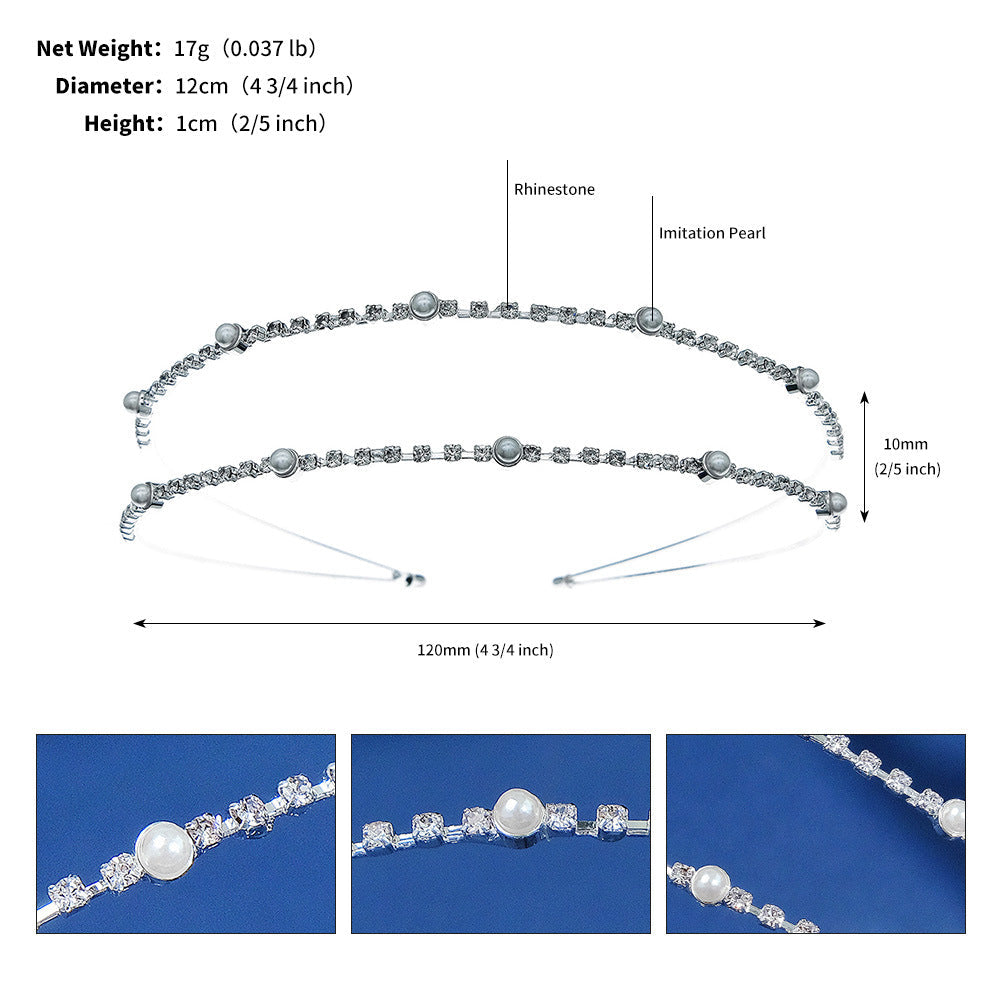 Elegant Rhinestone Delicate Headband | Sparkling Hair Accessory