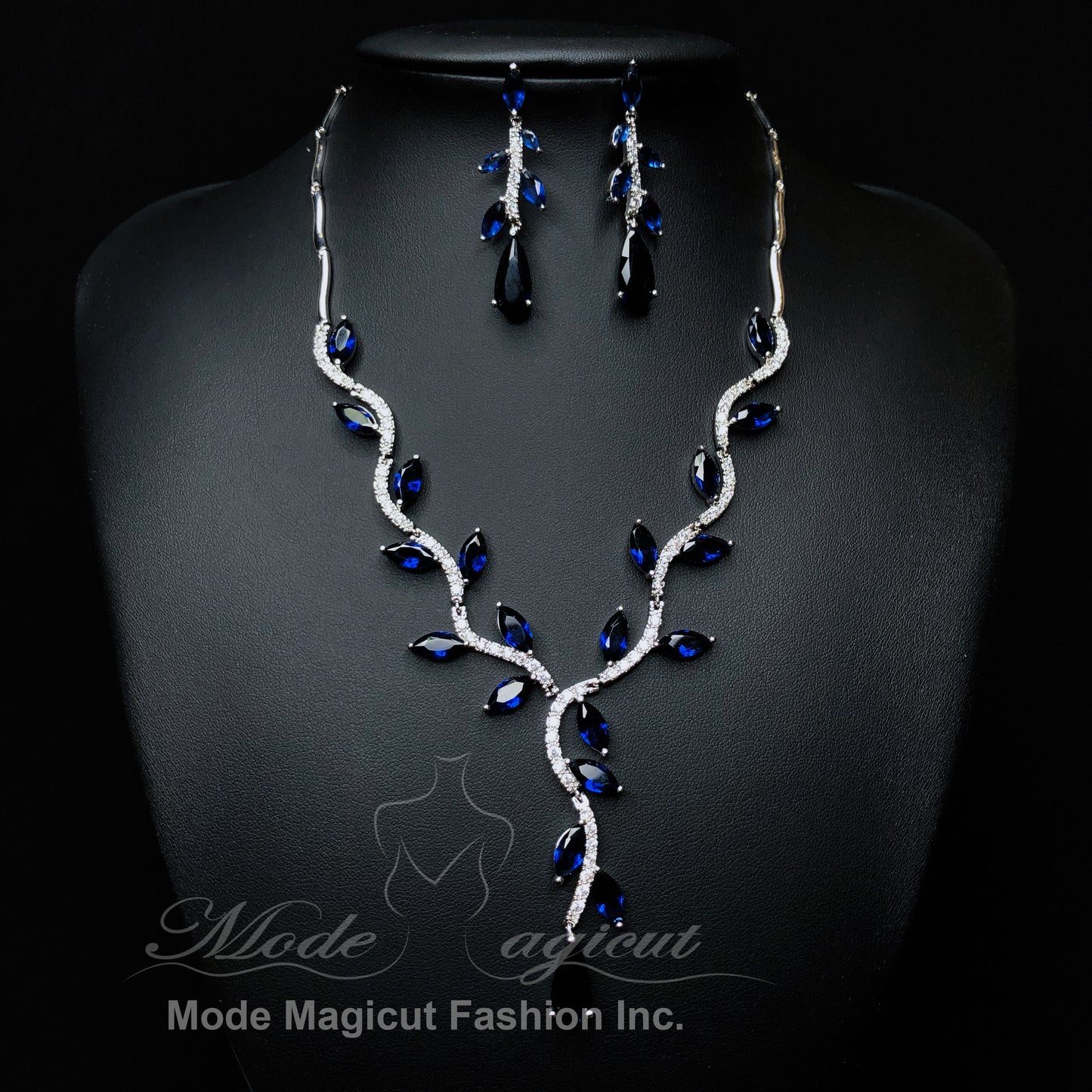 20528060  Luxurious Cubic Zirconia Jewelry Set, Wedding necklace set