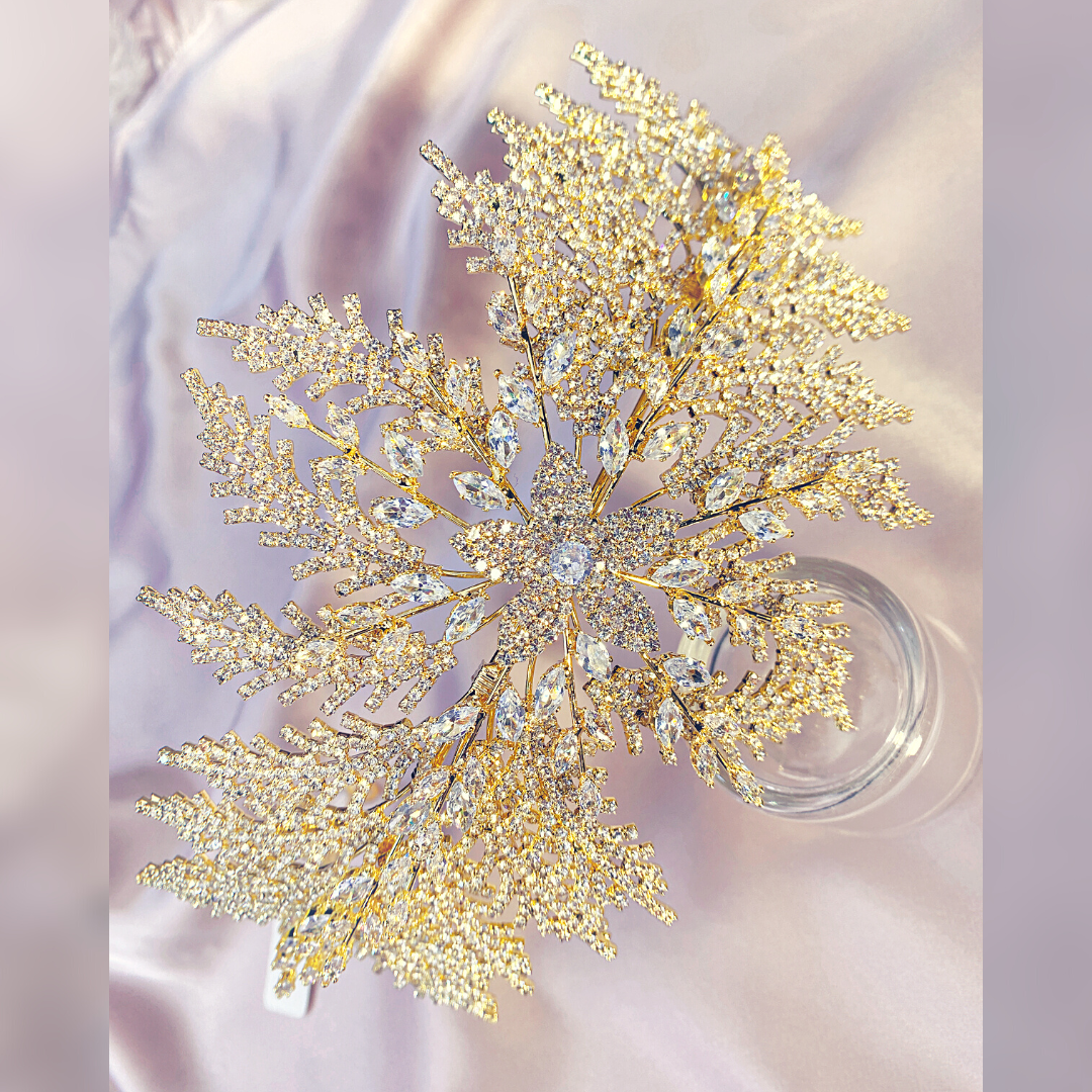 #220418922 Luxury Headpiece丨Headband丨Crown (Silver & Gold)