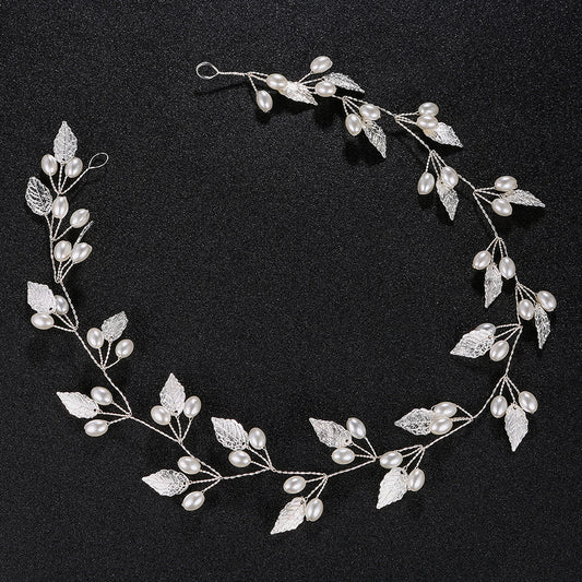 #04418202 Hand Made Imitation Pearls/Alloy Headband