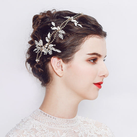 #09418208 Ladies Imitation pearls, Rhinestone Headband