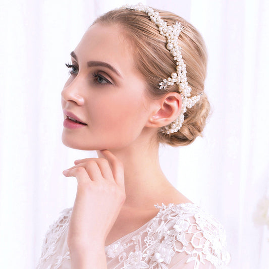 #12418234 Ladies Beautiful Crystal/Alloy/Imitation Pearls Headbands