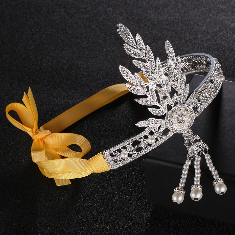 189923 Beautiful Alloy Headbands With Rhinestone/Imitation Pearls
