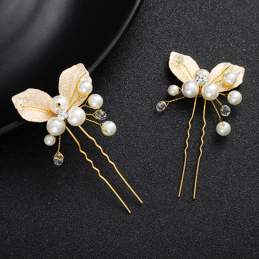#01448001 Golden Leaves Hairpins (sale for 1)