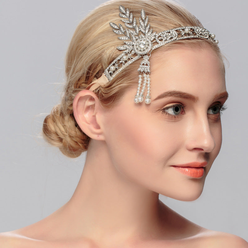 189923 Beautiful Alloy Headbands With Rhinestone/Imitation Pearls