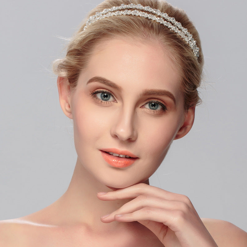 04419079 Delicate Crystal Headband for Wedding, Party, Birthday