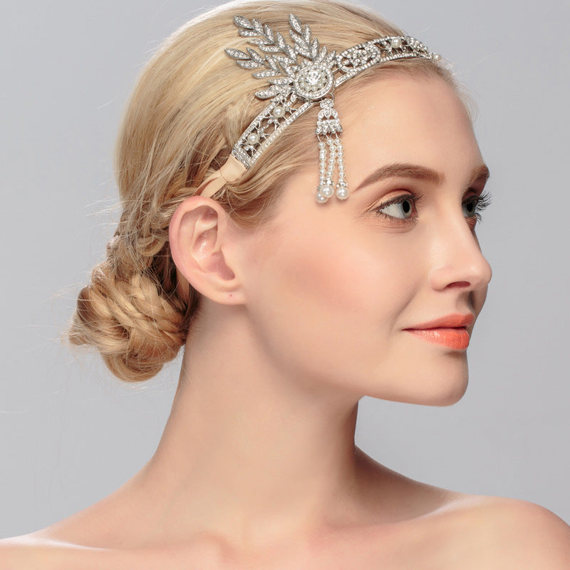 189923 Beautiful Alloy Headbands With Rhinestone/Imitation Pearls