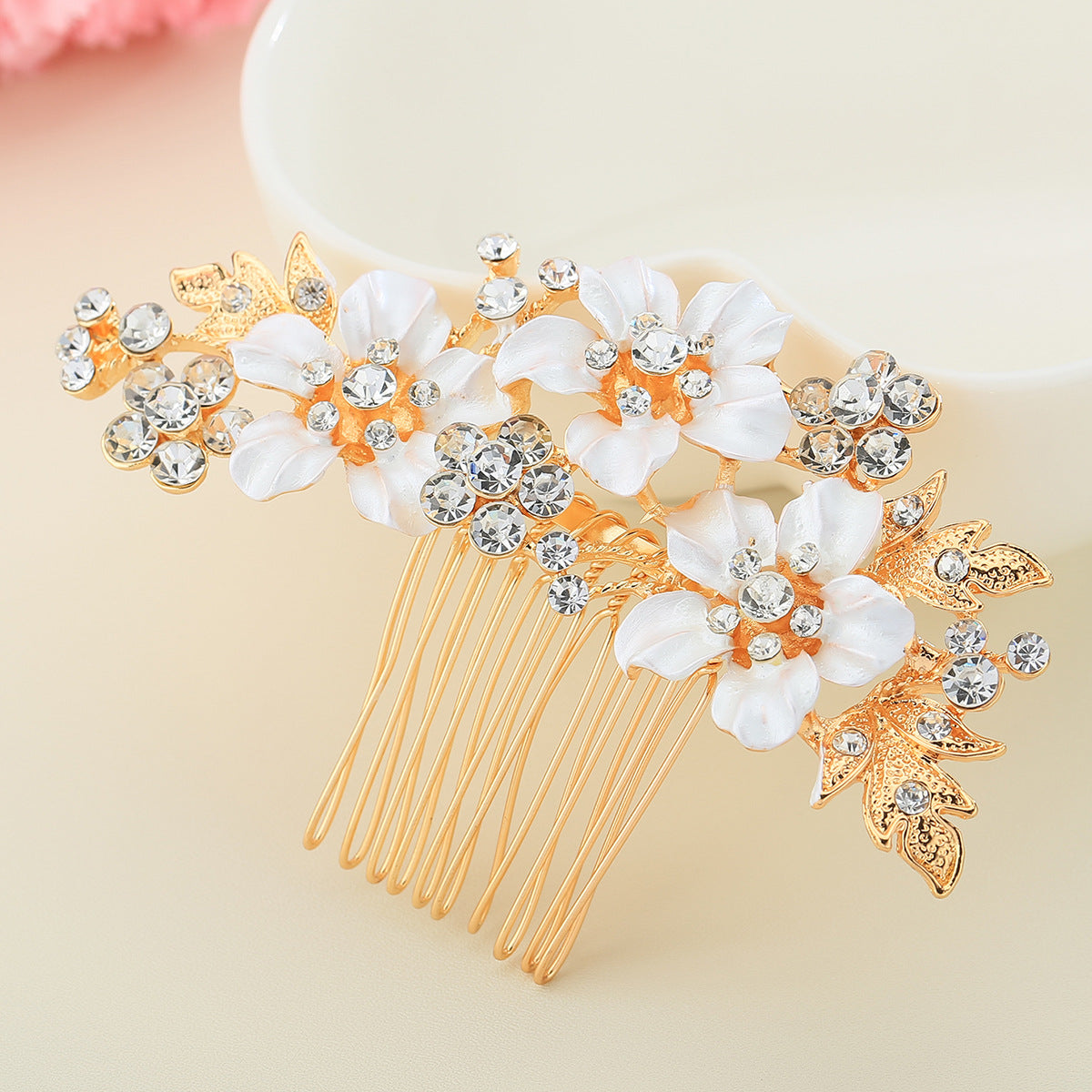 #02418213 Beautiful Flora Rhinestone/Alloy Combs & Barrettes