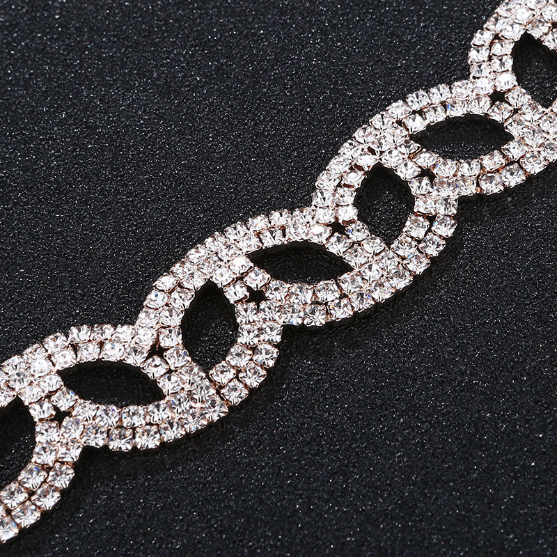 03418230 Rose Gold Rhinestone Headbands