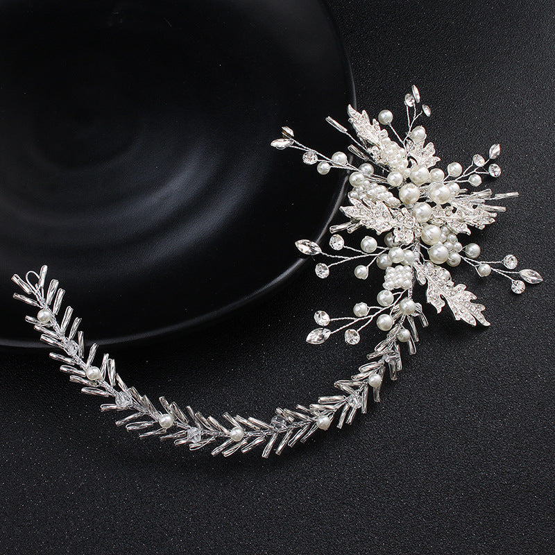 #07418201 The Beautiful Rhinestone, Imitation Pearls, Alloy Hairpiece