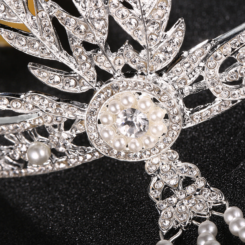 189923 Beautiful Alloy Headbands With Rhinestone/Imitation Pearls