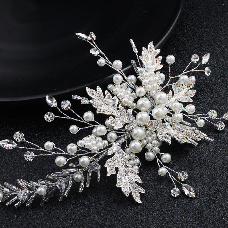 #07418201 The Beautiful Rhinestone, Imitation Pearls, Alloy Hairpiece