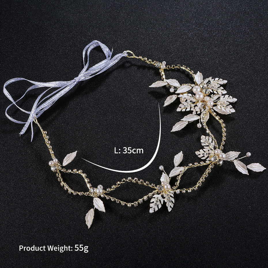 #09418208 Ladies Imitation pearls, Rhinestone Headband