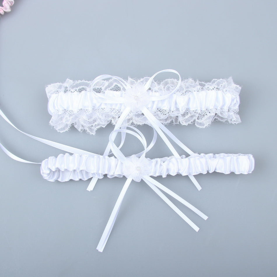 #05028155 Lovely Satin Bow-knot Wedding Garters