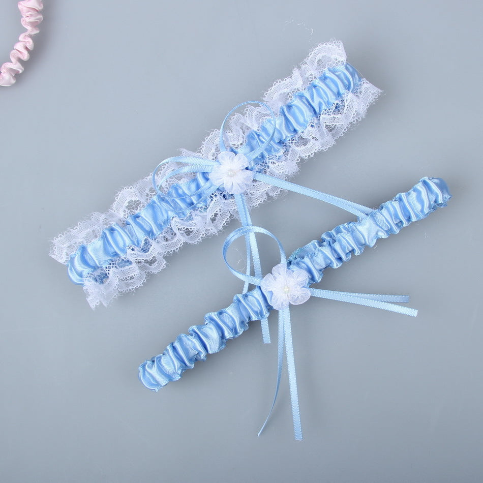 #05028155 Lovely Satin Bow-knot Wedding Garters