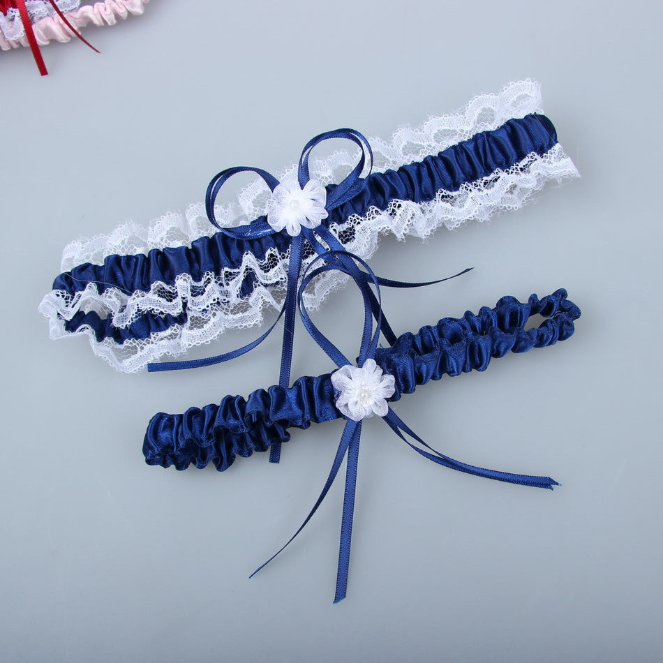 #05028155 Lovely Satin Bow-knot Wedding Garters