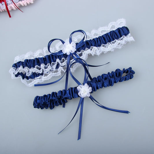 #05028155 Lovely Satin Bow-knot Wedding Garters