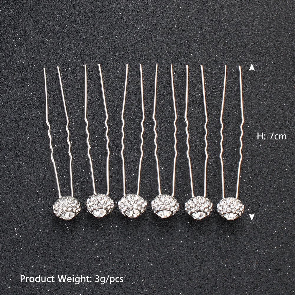 #05448187 Rhinestones Hairpins available color Sliver, Rose gold, Gold (Set for 6)