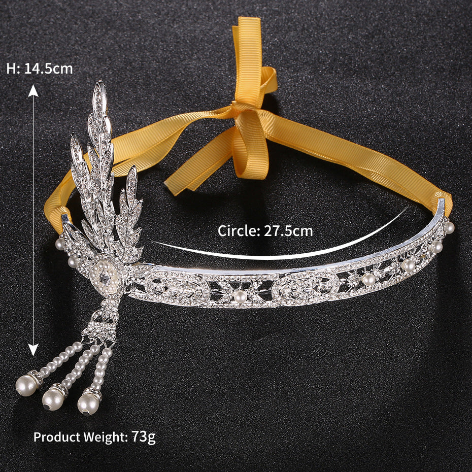 189923 Beautiful Alloy Headbands With Rhinestone/Imitation Pearls