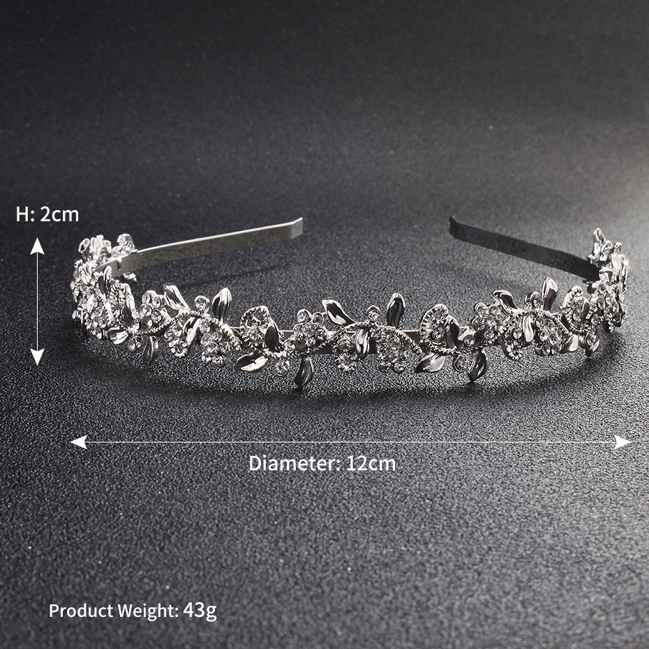 #04418203 Ladies' Rhinestone, Alloy Headband