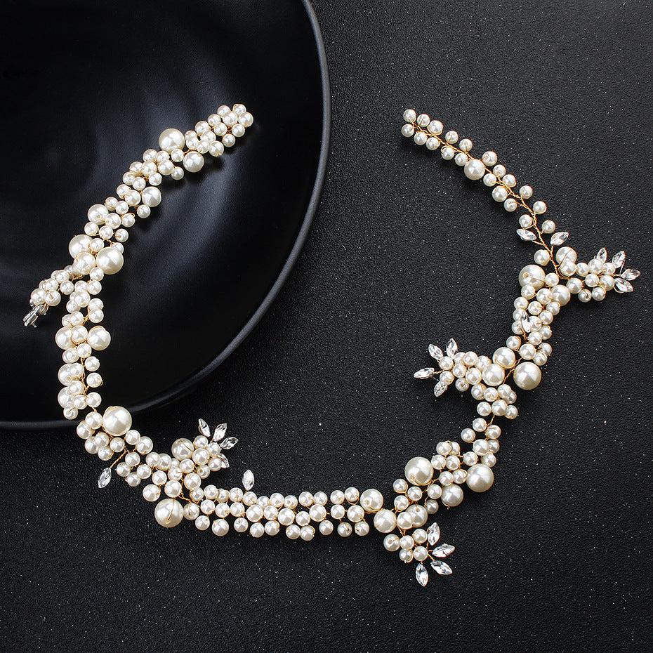 #12418234 Ladies Beautiful Crystal/Alloy/Imitation Pearls Headbands