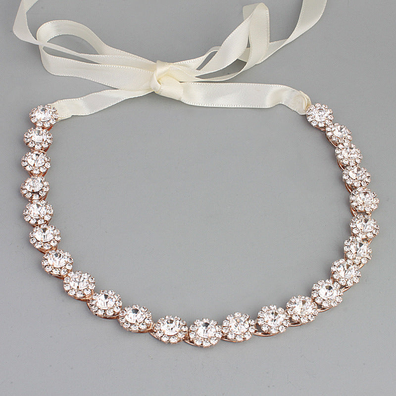 #05418225 Ladies Elegant Alloy/Rhinestone Headbands Available Golden, Rose Gold