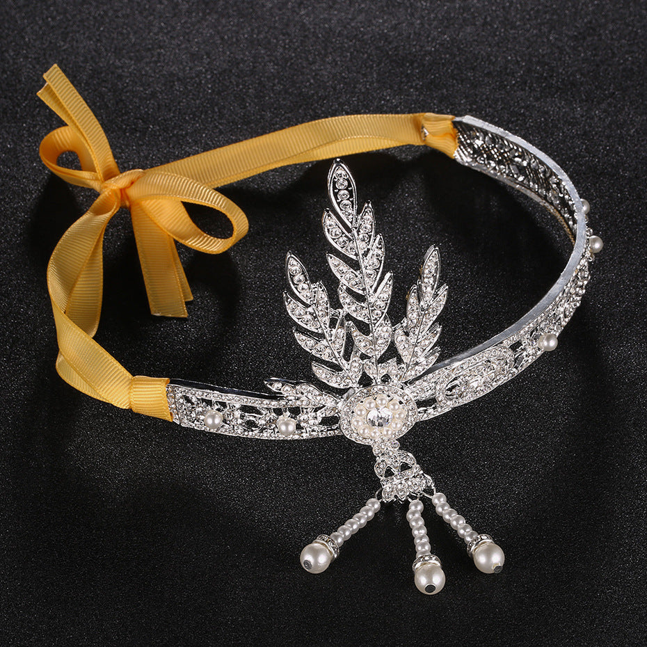 189923 Beautiful Alloy Headbands With Rhinestone/Imitation Pearls