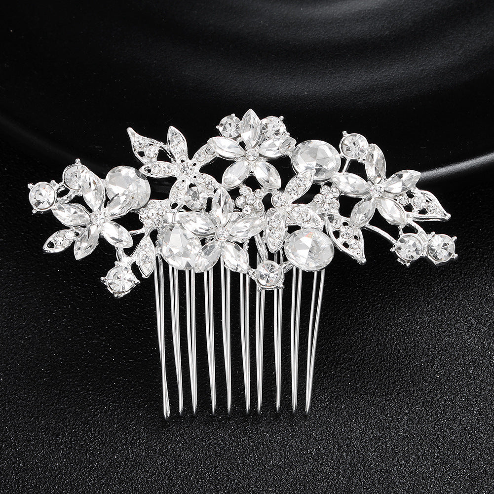 #04418217 Cubic Zirconia Hair Comb (Silver, Golden)