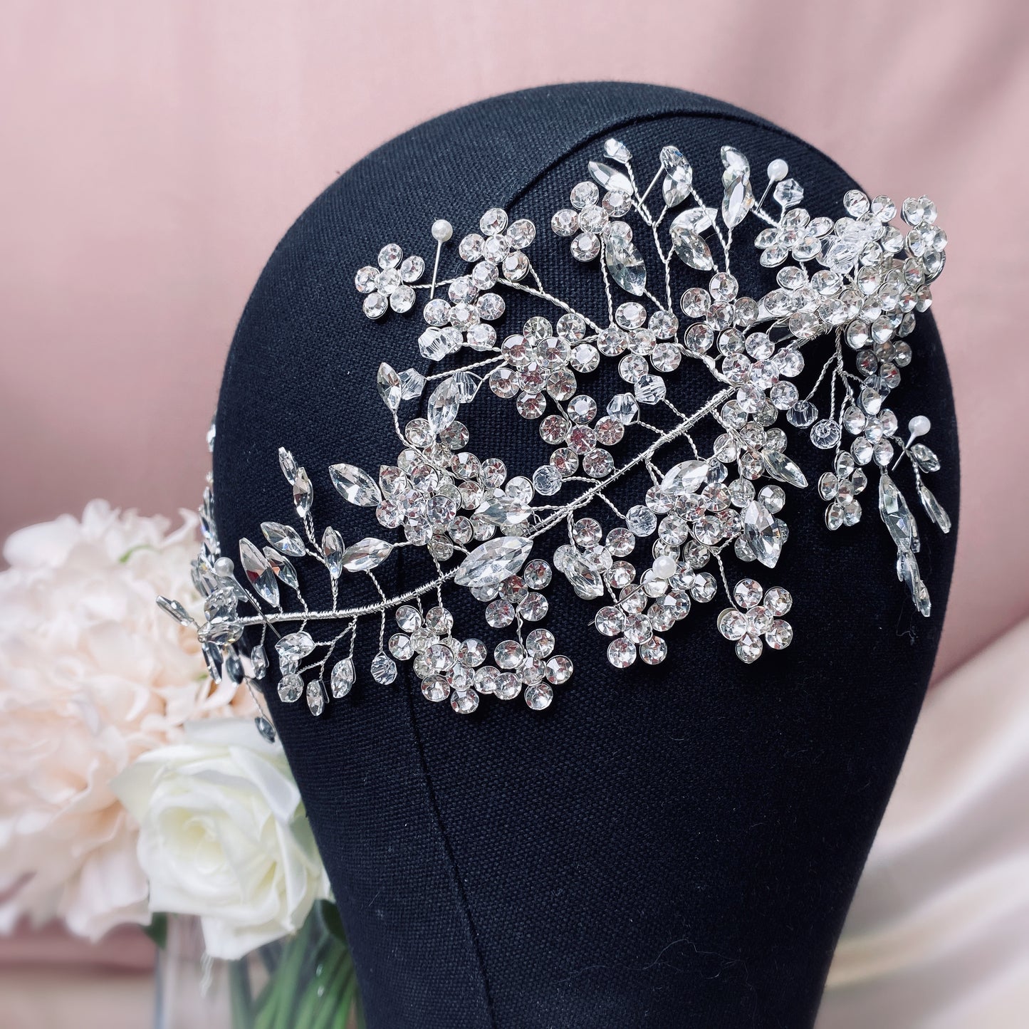 #06419045 Elegant Rhinestone Headpiece - Perfect for Weddings and Special Occasions (Sold in single piece)