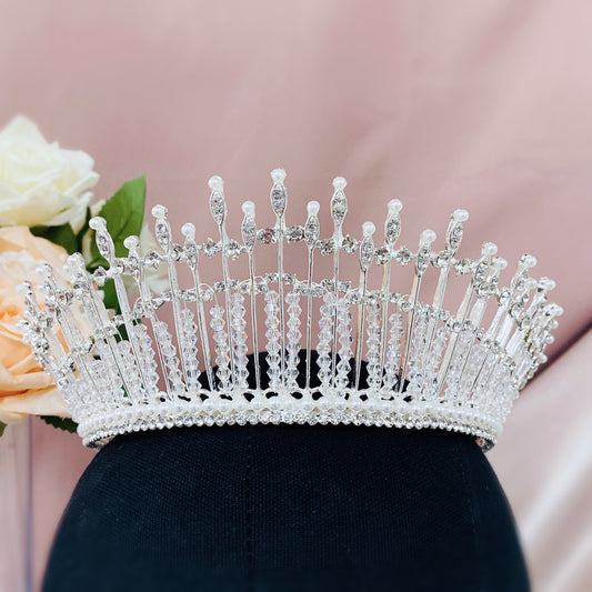 #08439057 Crown (Imitation Pearls with Crystal )