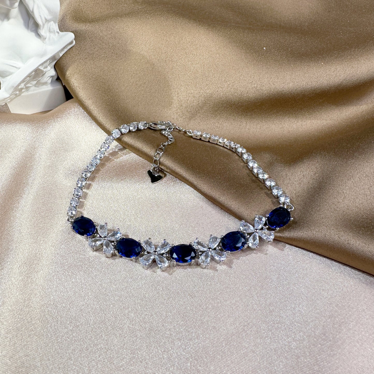 23117011 Cubic Zirconia Bracelets (Available Silver, Blue & Green)
