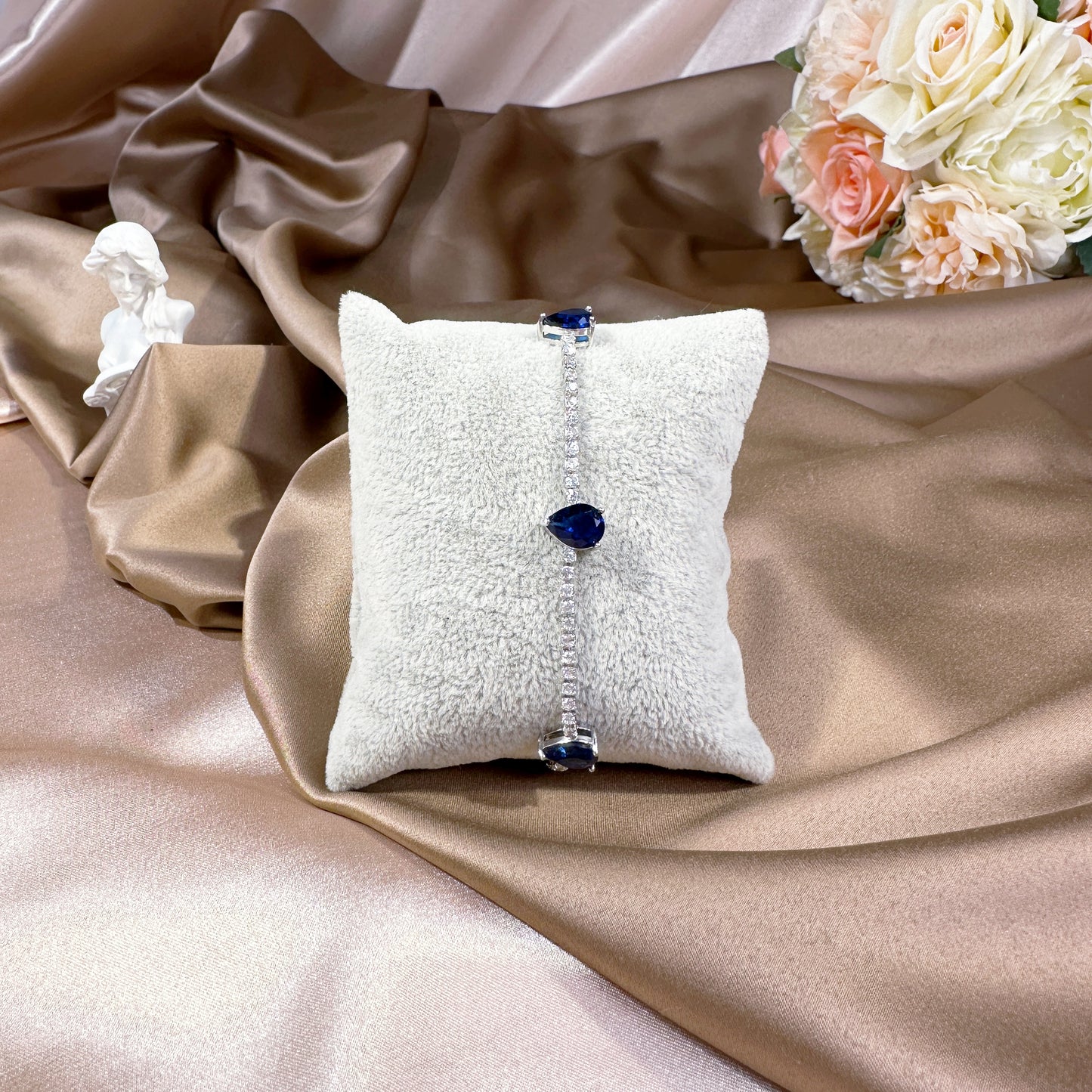 23114003 Cubic Zirconia Bracelets (Available Silver, Blue & Green)