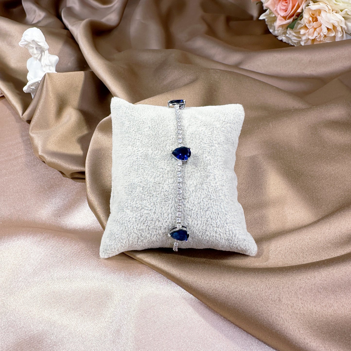 23114003 Cubic Zirconia Bracelets (Available Silver, Blue & Green)