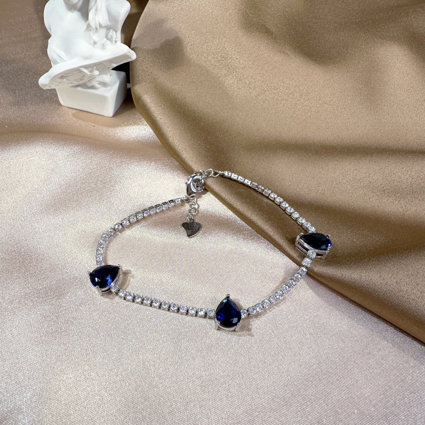 23114003 Cubic Zirconia Bracelets (Available Silver, Blue & Green)