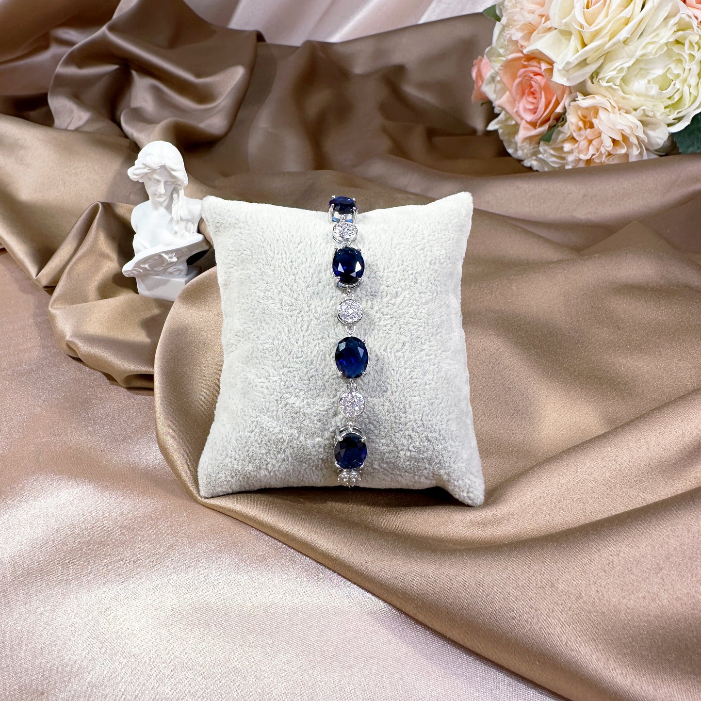 23114004 Cubic Zirconia Bracelets (Available Silver, Blue, & Green)
