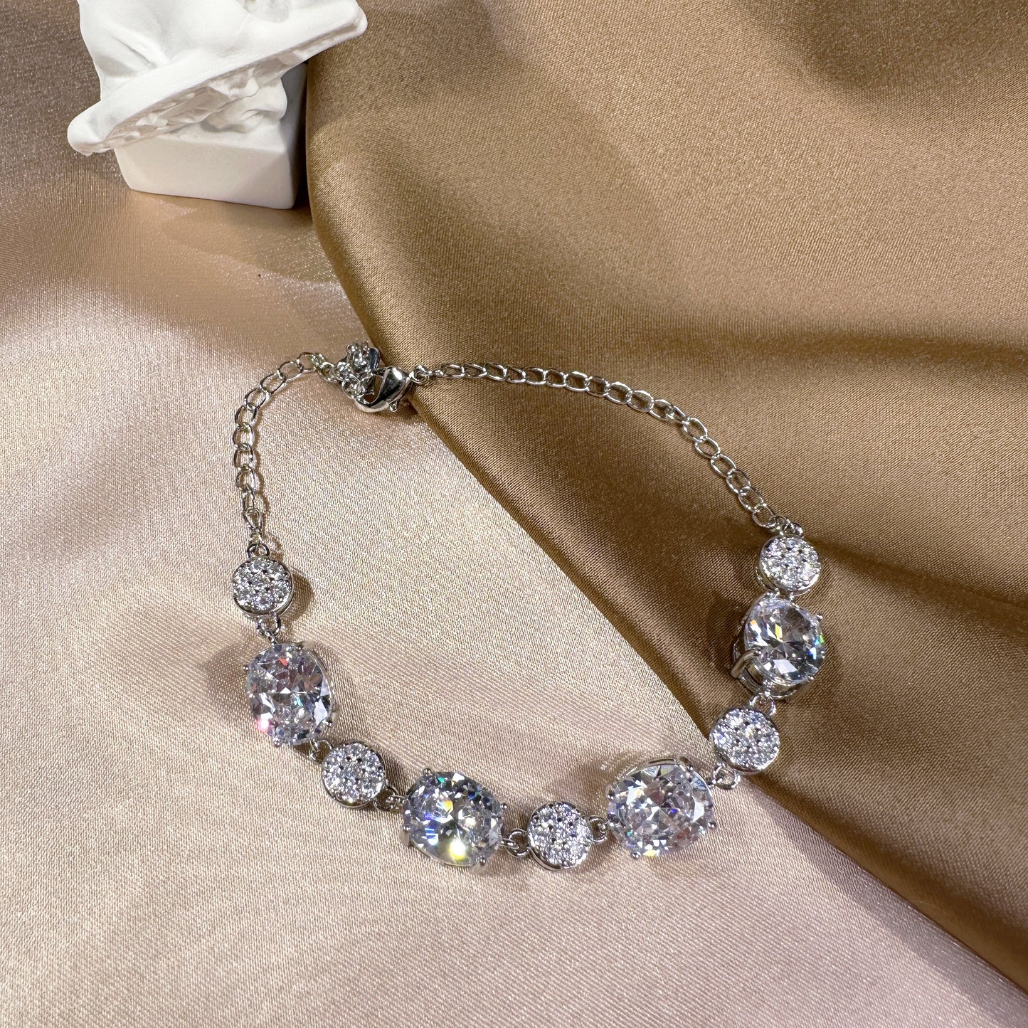 23114004 Cubic Zirconia Bracelets (Available Silver, Blue, & Green)