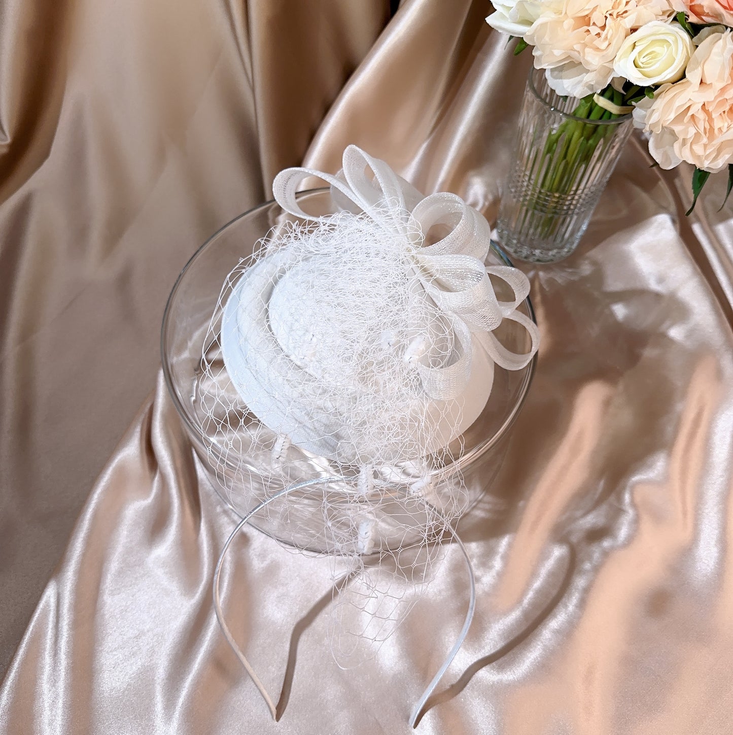 039480017 Bridal Hats for Wedding Tea Party Hats Fascinators Millinary with Veil (Available Black )