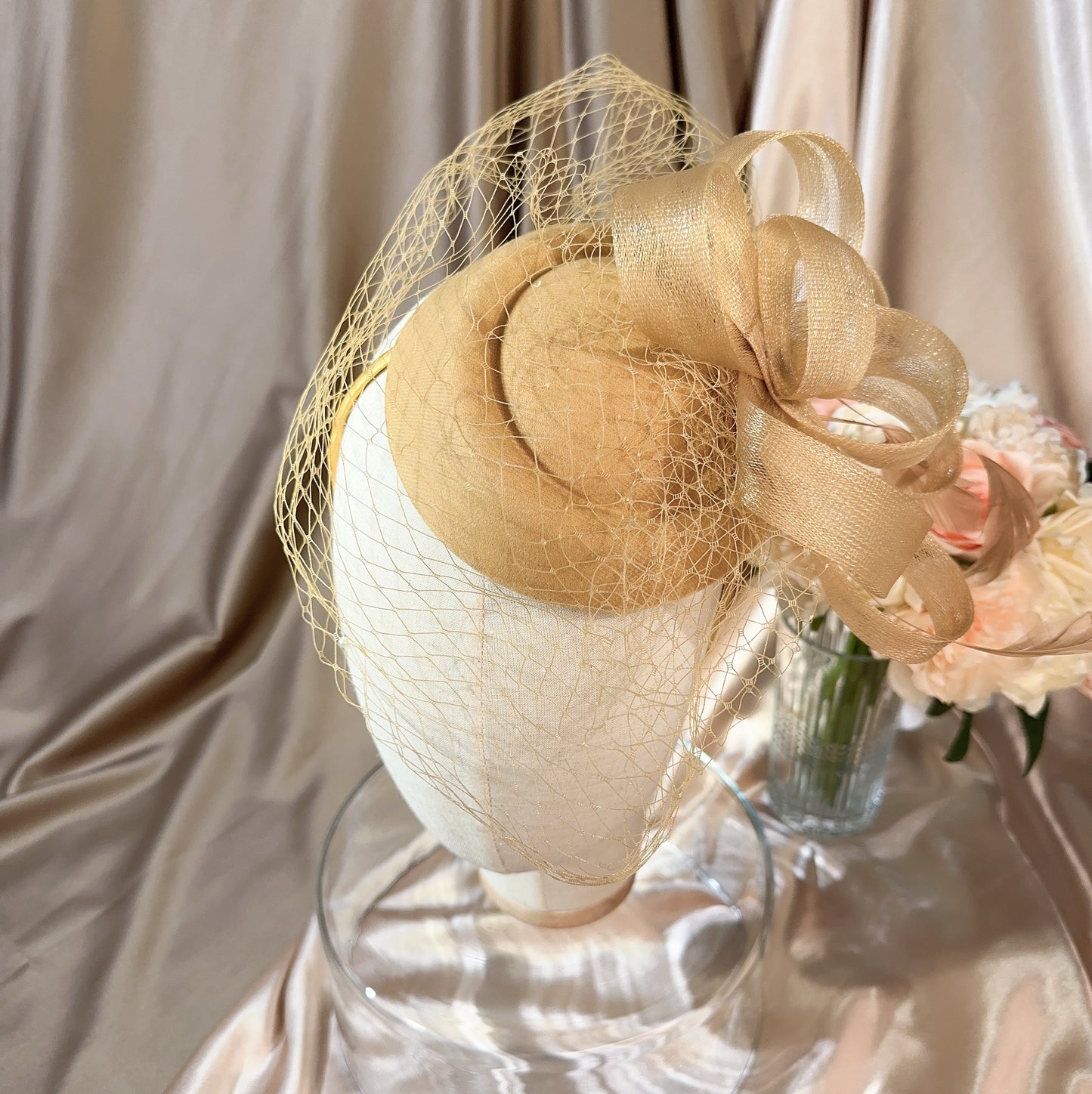 039480017 Bridal Hats for Wedding Tea Party Hats Fascinators Millinary with Veil (Available Black )