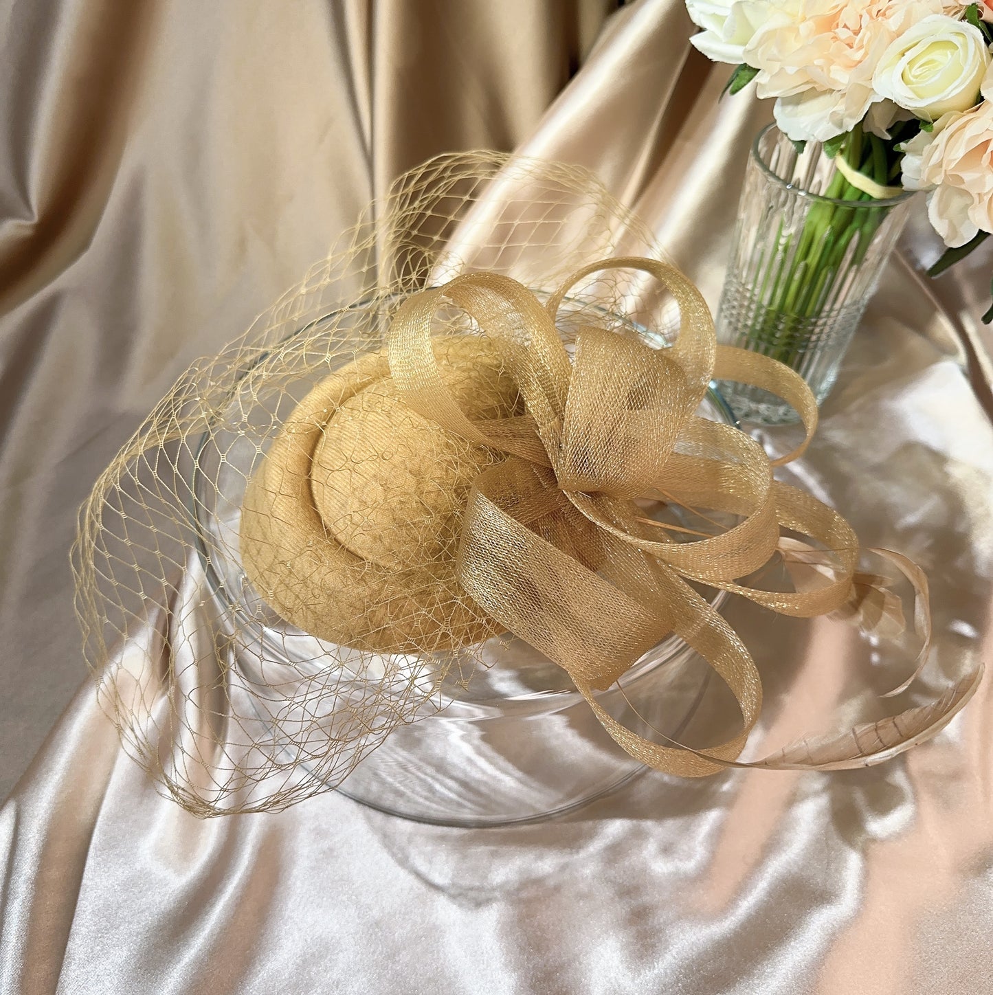 039480017 Bridal Hats for Wedding Tea Party Hats Fascinators Millinary with Veil (Available Black )