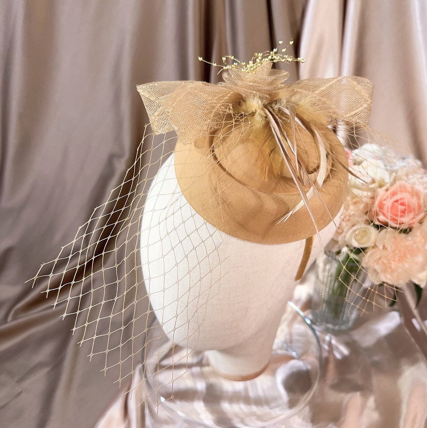 039480018 Bridal Hats for Wedding/Tea Party Hats Fascinators Millinary with Veil (Available Black )