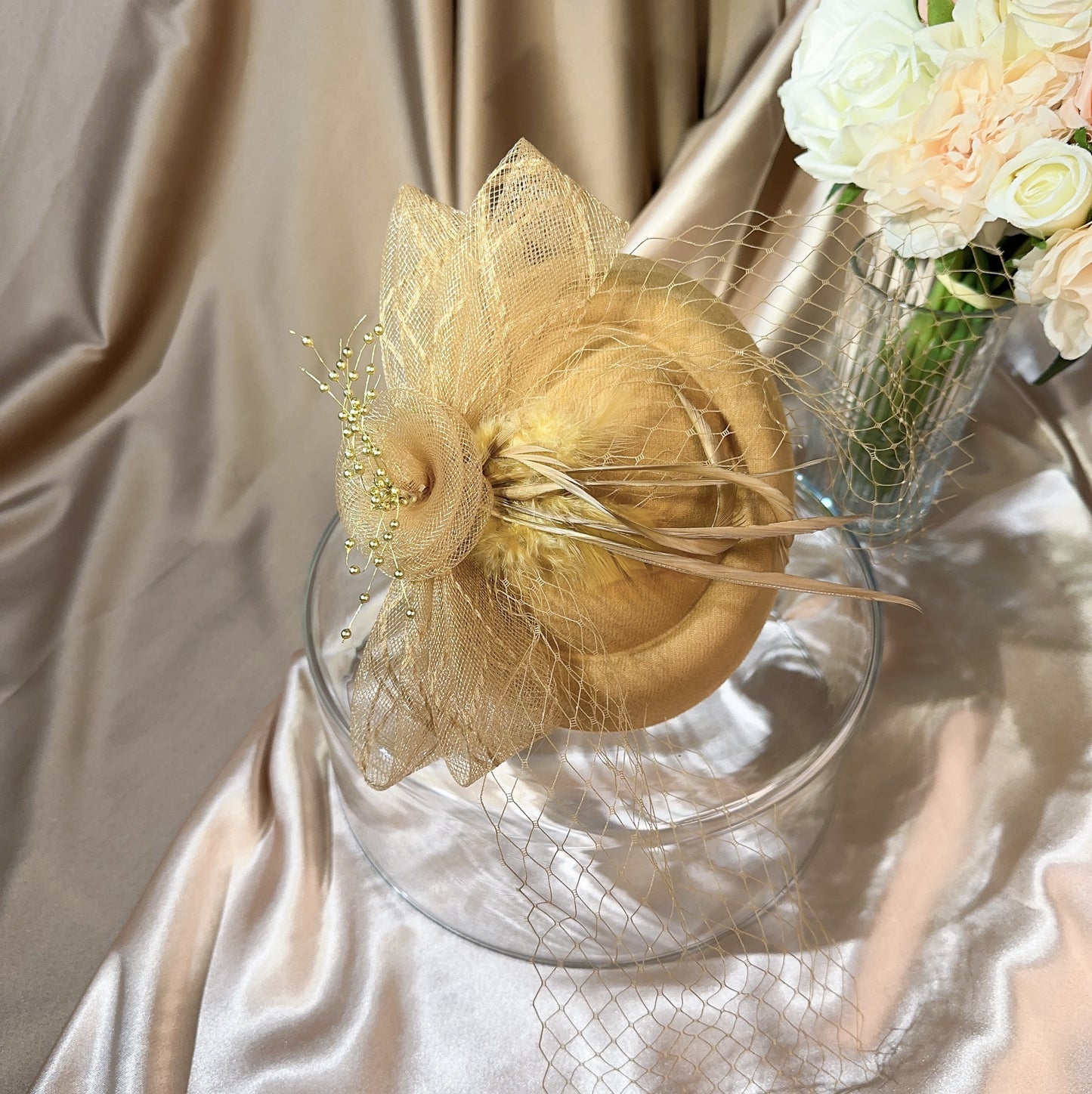 039480018 Bridal Hats for Wedding/Tea Party Hats Fascinators Millinary with Veil (Available Black )