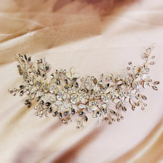 #10410014 Rhinestone Flowers style Headband 31*8cm