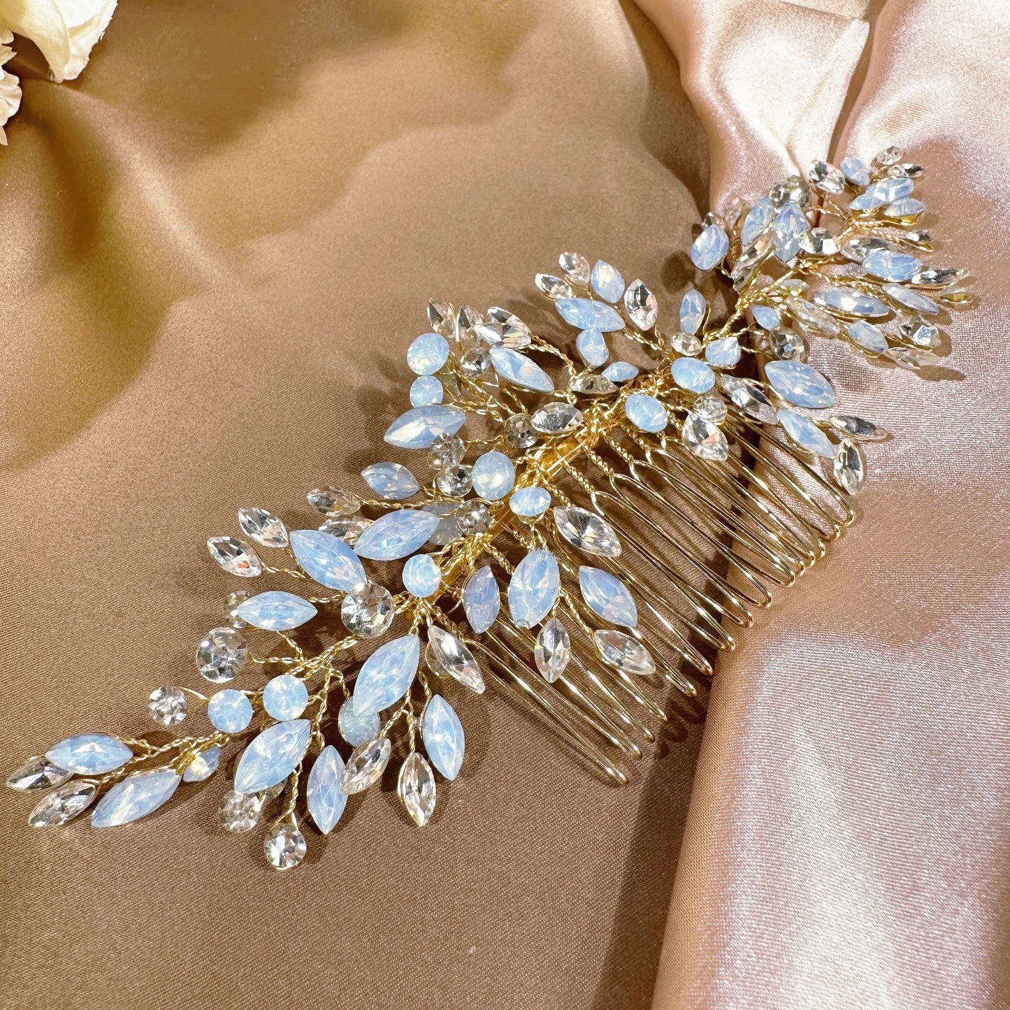 #05419019  Rhinestone Crystal Hair Combs 7*19cm