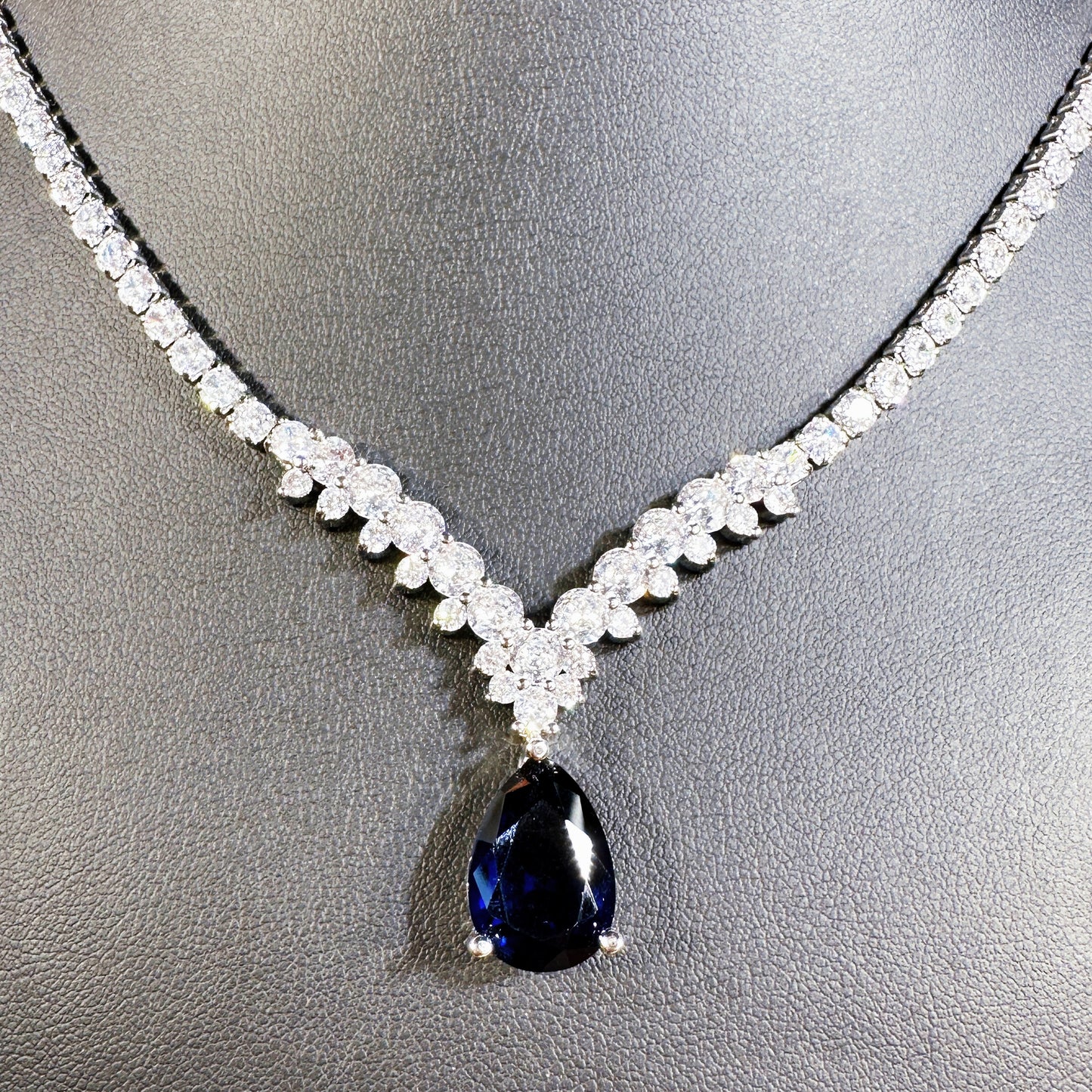 #23872011 Sparkling Perfection Delicate Luxury Cubic Zirconia Jewelry Set for Brides