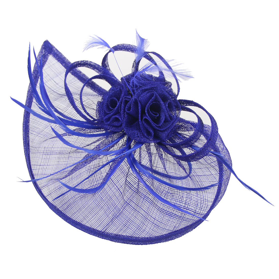 #09948010 Beautiful Linen Fascinators With Flowers and Feathers