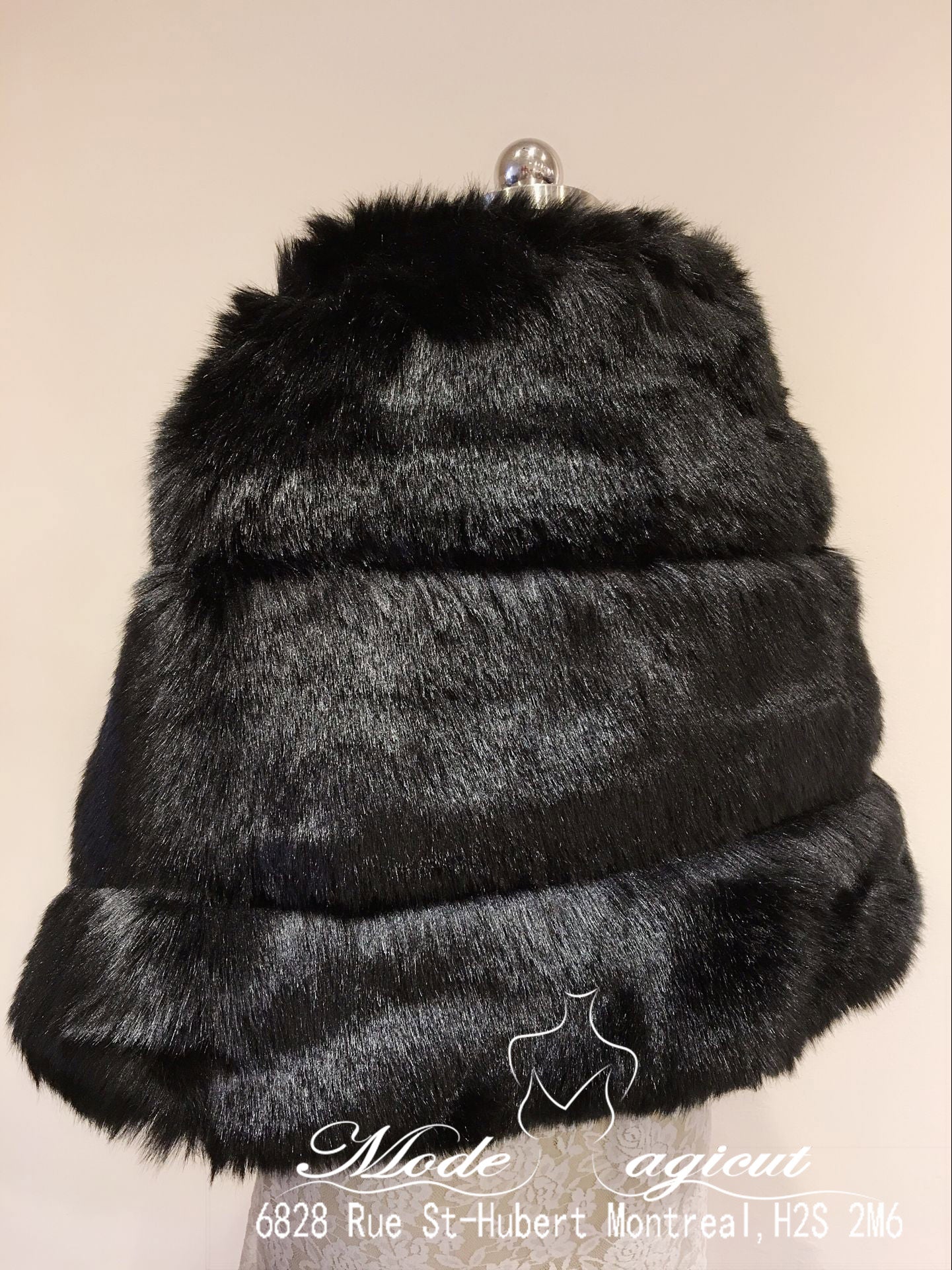 #16218002 Classic Faux Fur Shawl For Bride