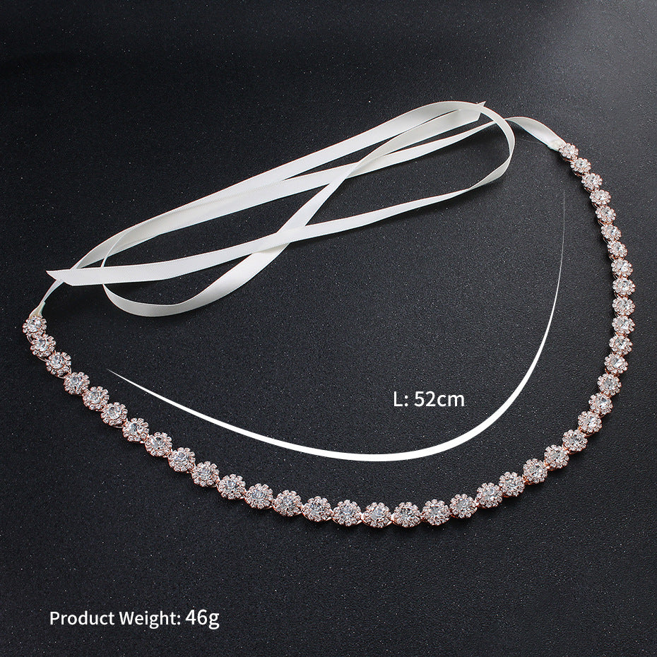 #220433013 Rhinestone Bridal Belts (Silver & Rose-Gold)