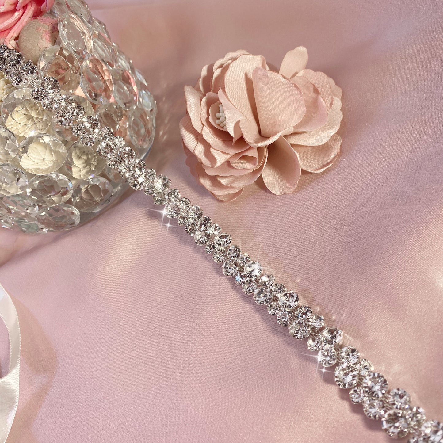 #220434046 Rhinestone Bridal Belts