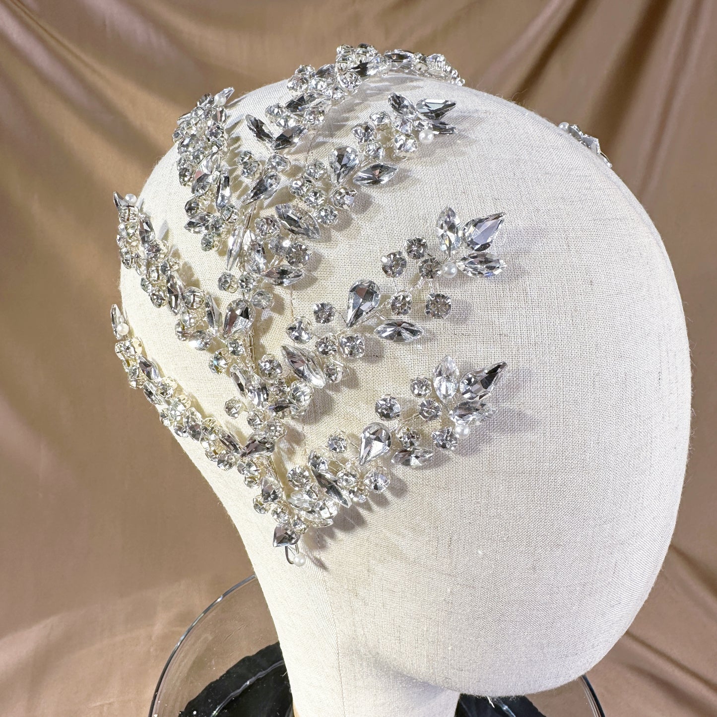 22486425 Luxury High-end Desgin Hair Jewelry Headpiece (Silver & Gold)