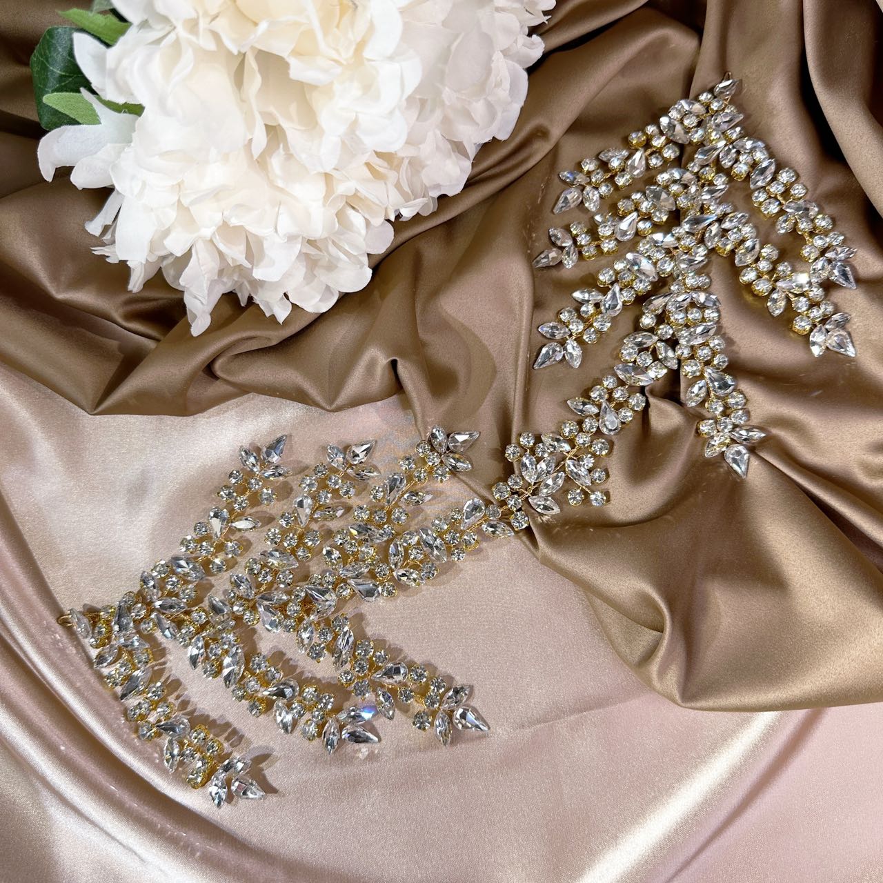 22486425 Luxury High-end Desgin Hair Jewelry Headpiece (Silver & Gold)